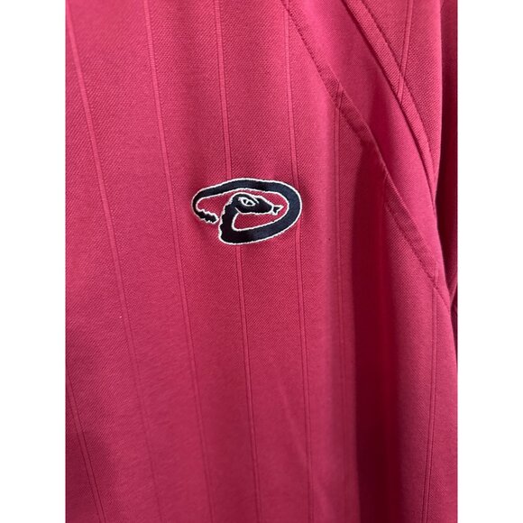 Arizona Diamondbacks MLB Red Polo Shirt Mens 2XL Polyester With Button Collar 27 - Picture 3 of 5
